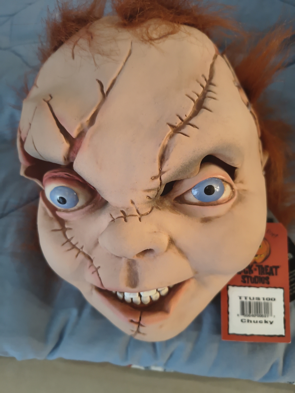 Chucky Halloween Mask Kids Costume - Red Hair